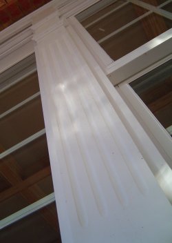 Fluted PVC board.